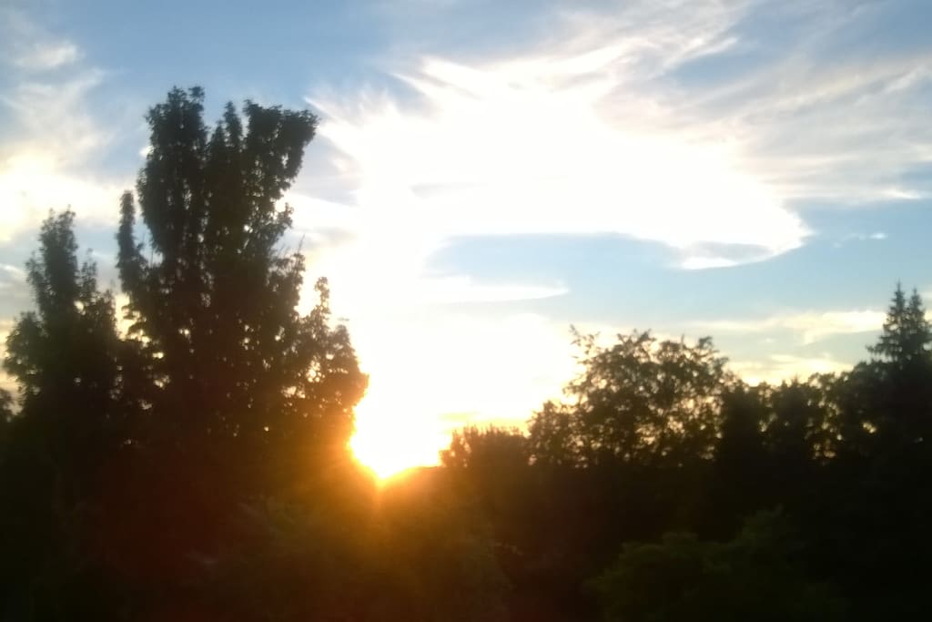 Spacious one bedroom Patio Apartment in a great location. The peaceful sunset views are free.