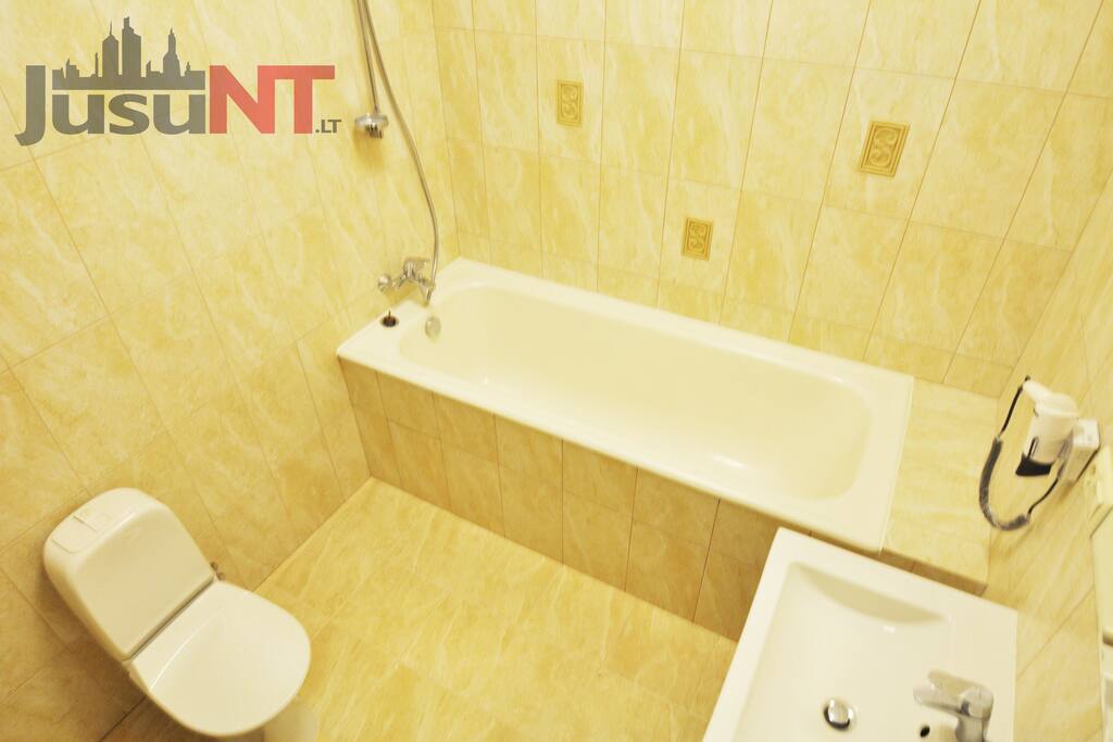 Shower and a bath tub