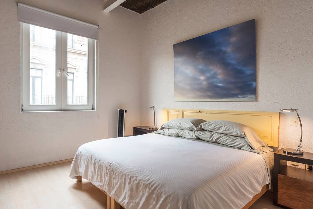 Bedroom with king bed