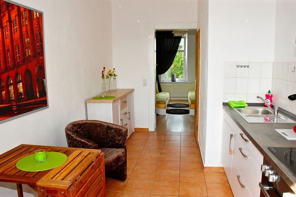 Wohnküche & Schlafzimmer