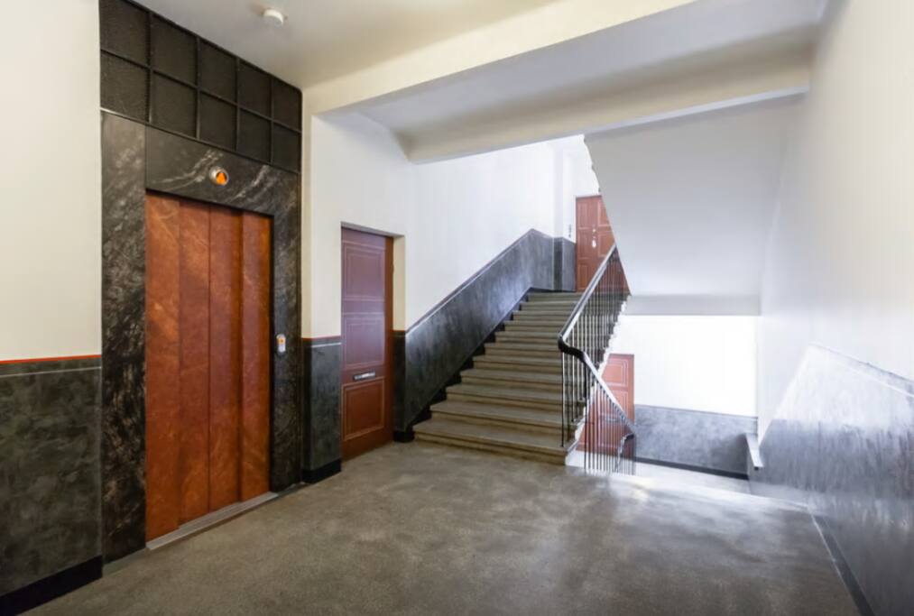 stairs and elevator
