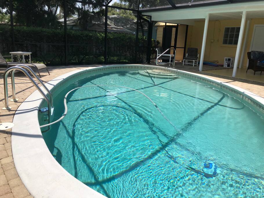 Pool area view from the back of the linai.