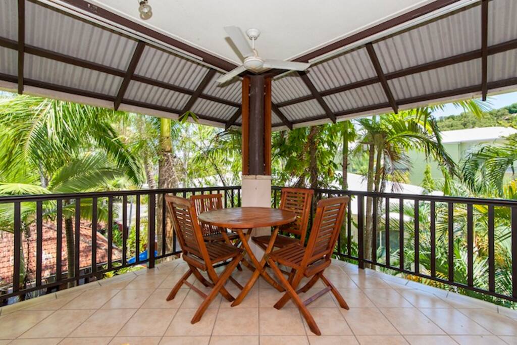 Large private balcony