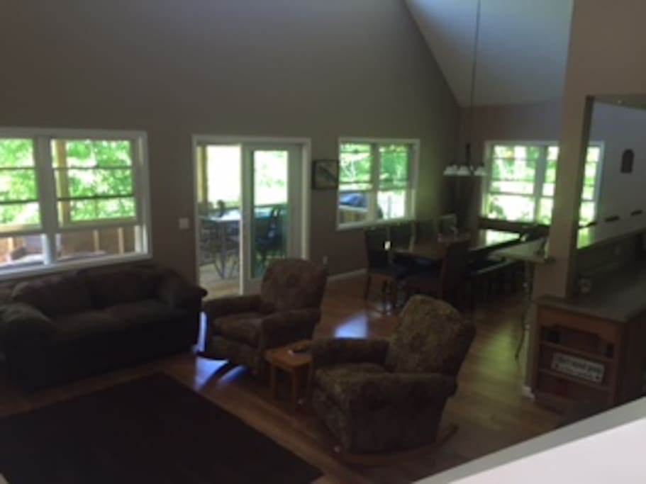 Open concept living/dining/kitchen
