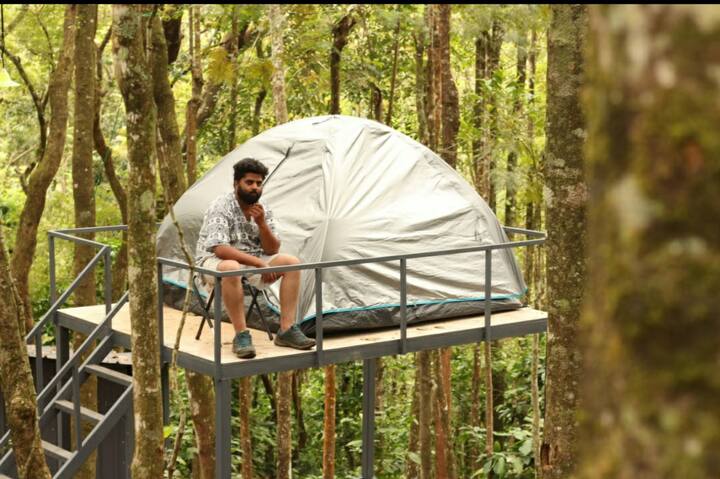 Tenthouse Camping Forest Safari Ride Hiking Bed And Breakfasts For Rent In Vellarimala Kerala India