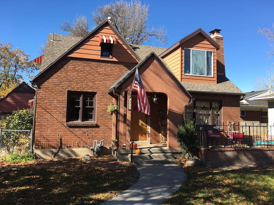 The street view of the home.