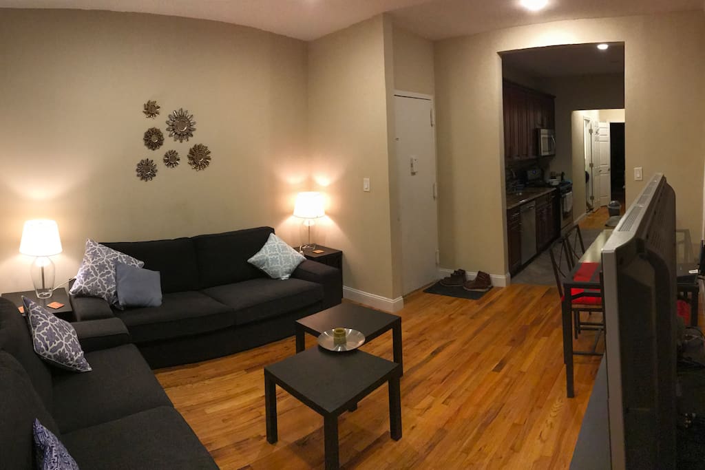 Living room area, where we'd set you up :)