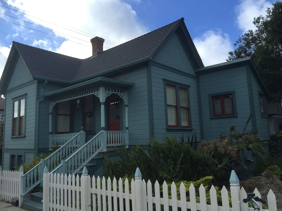Laurel Cottage with offstreet parking on the right side.