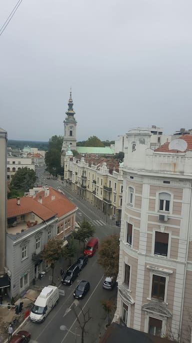 View from balcony , Cathedral, Patriarchy Building