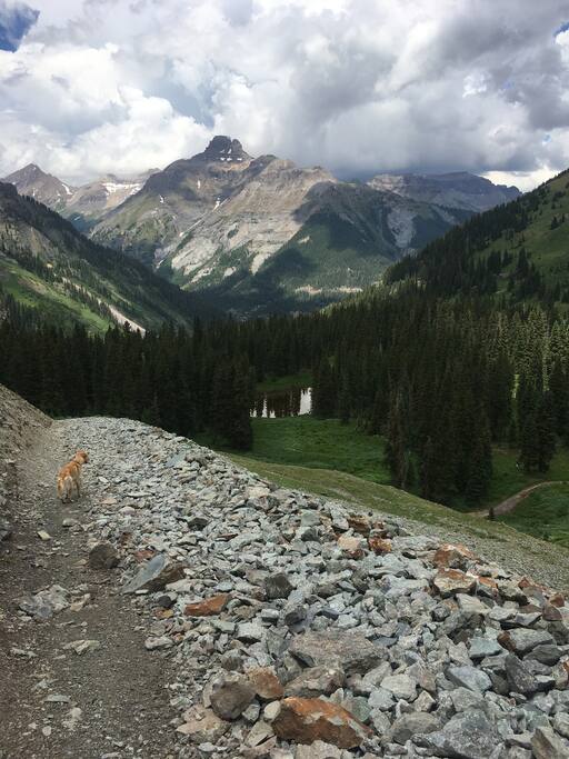 hiking from the meadow
