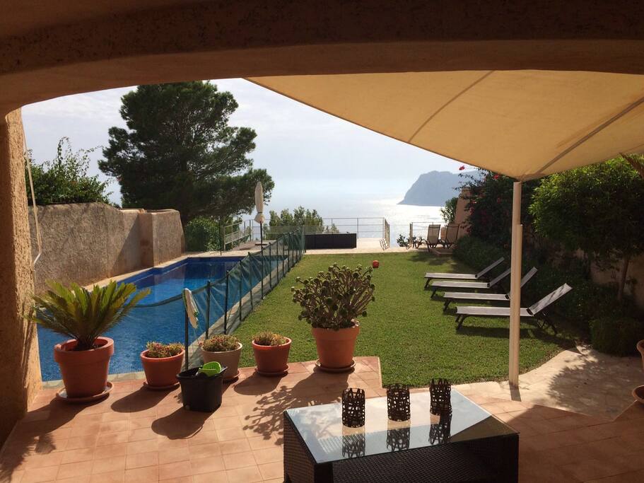View from the outdoor sitting area.