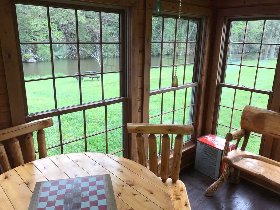 The view of Laurel Creek from sunroom