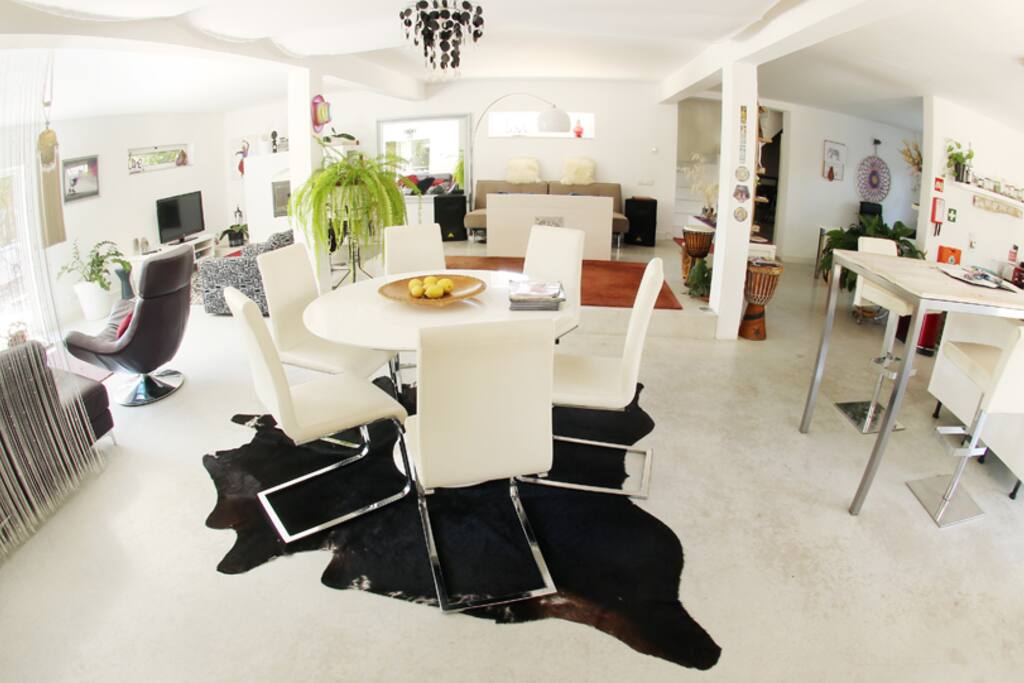 Open plan living area