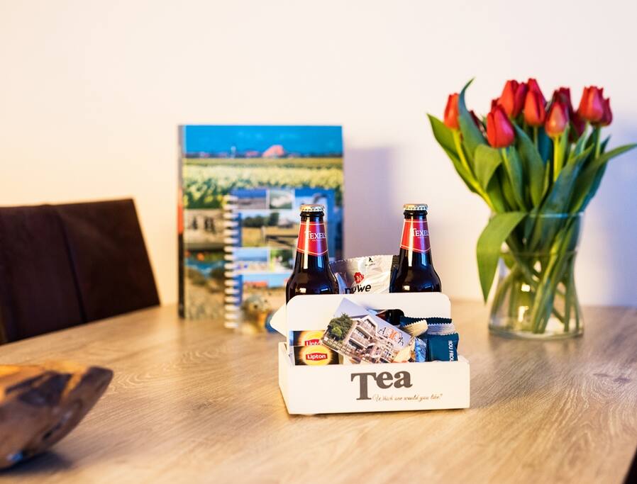 Bloemen en Texels bier