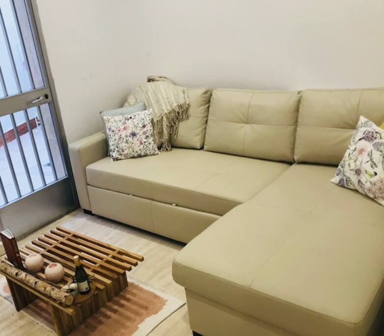 Living room with terrace