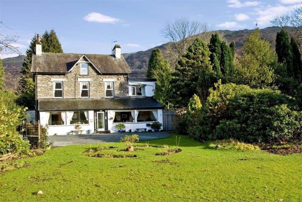 Our house on a beautiful sunny day.