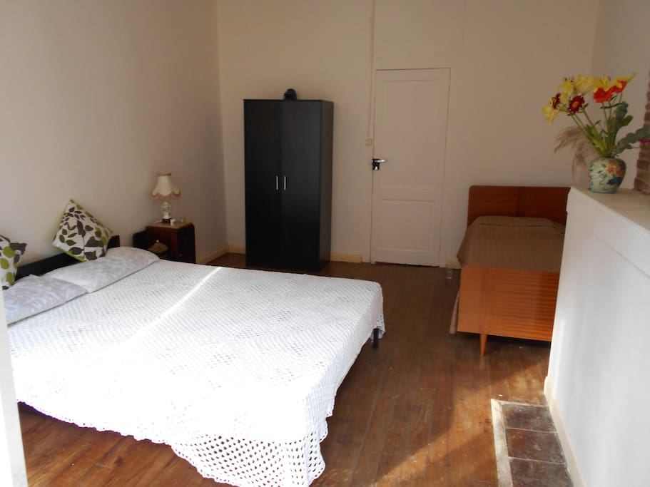 Guest room- Double and an extra single bed