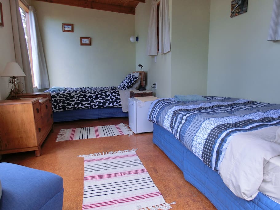 Twin beds.
