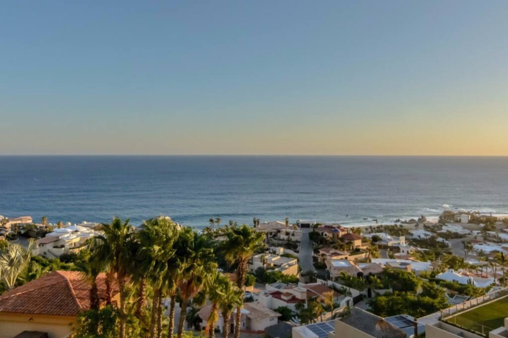 amazing panoramic views of the Pacific from every room in the house