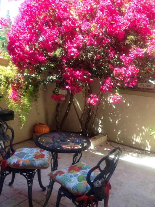 Breakfast on the patio....