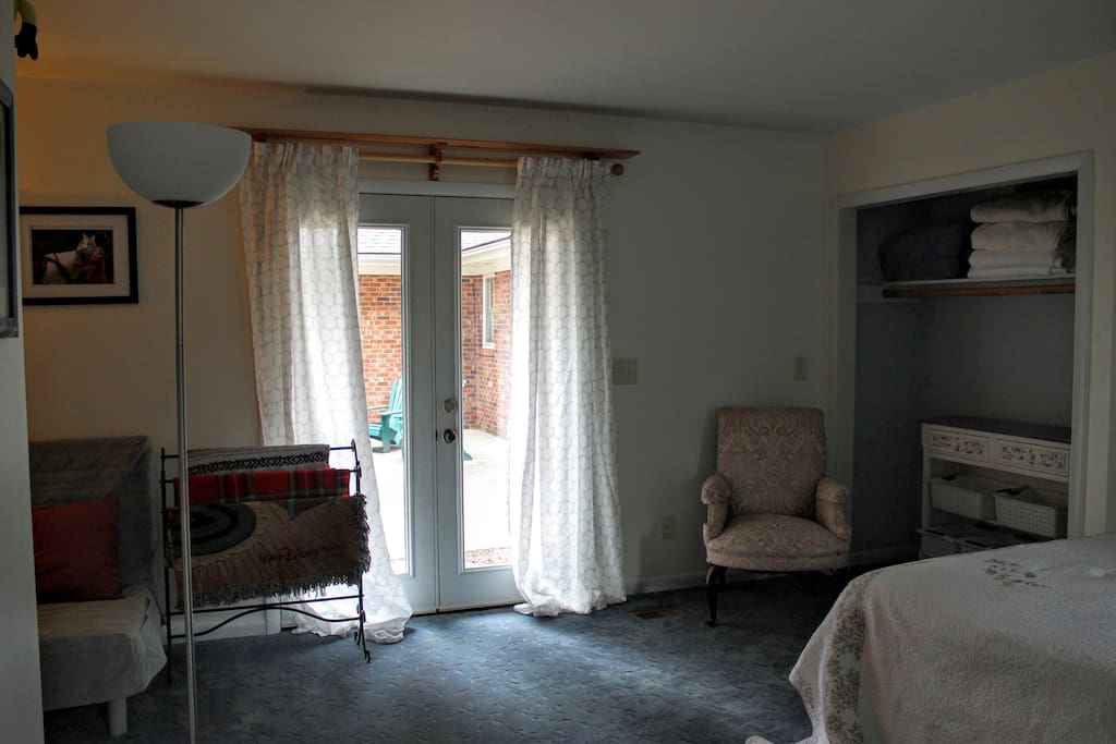 Visit the Patio from your Bedroom