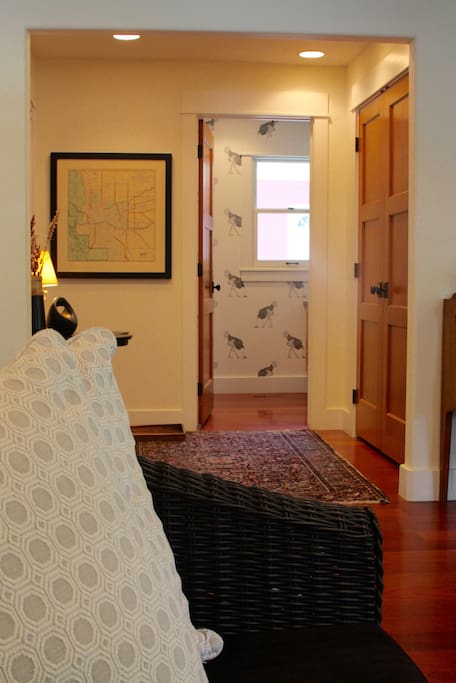 view into guest bathroom