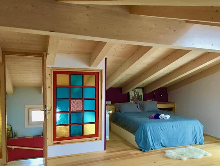 Dhoma e gjumit 3 loft , banjë brenda dhomës 