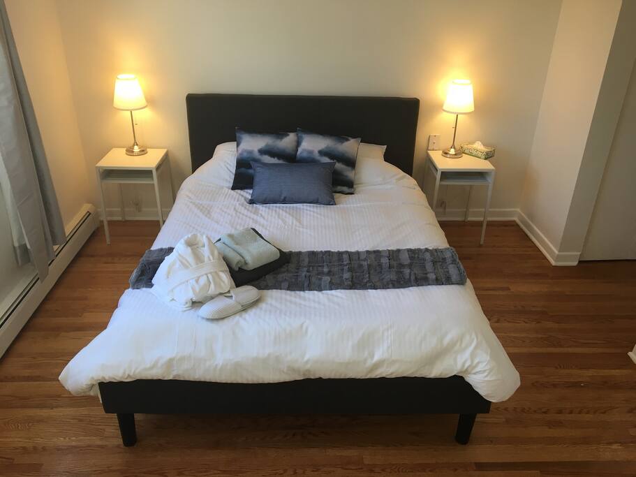 Sleep well on a memory foam mattress and hotel quality linens
