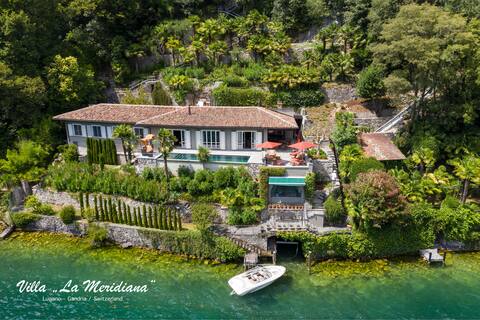 Exclusive lakefront villa with heated-pool