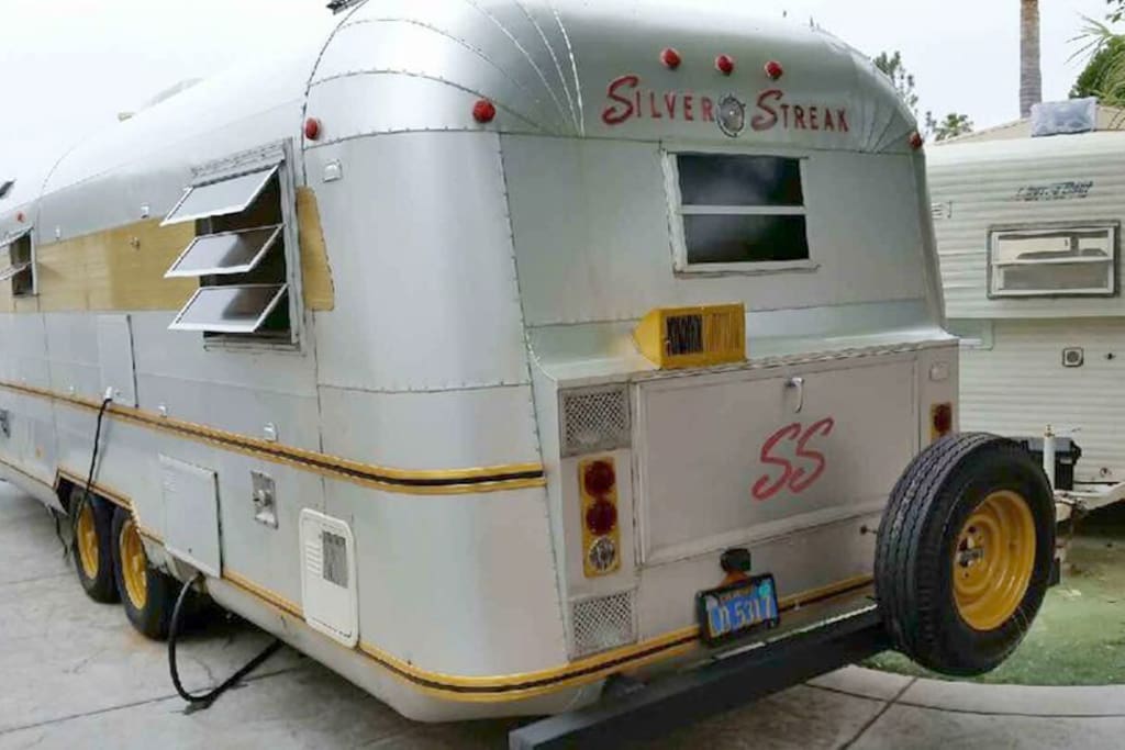 rear bedroom area of trailer