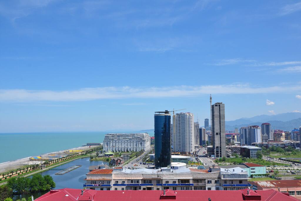view from balcony