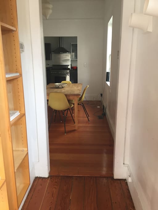 Here's a view from the front door into the hallway entry