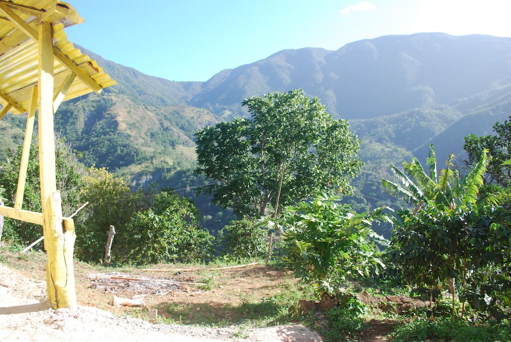 Mountain view from the property