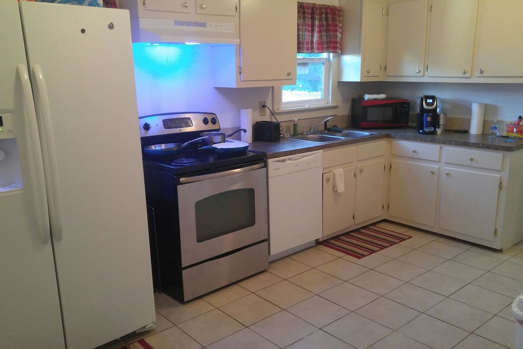 The Kitchen. Feel free to grab a coffee. I have plenty of K cups