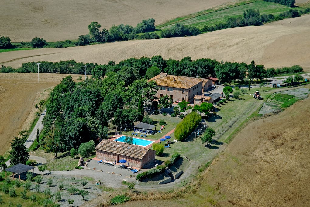 L'agriturismo dall'alto