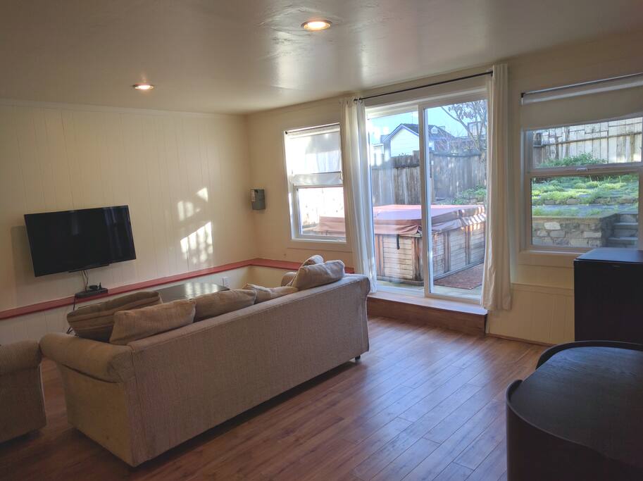 Living room/backyard exit