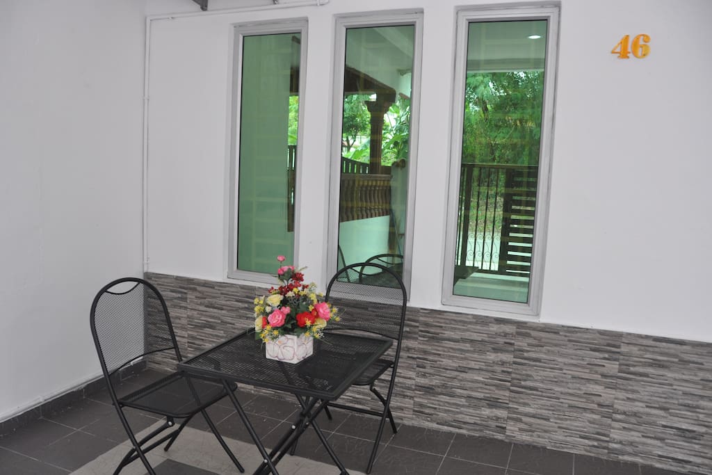 We provide an open space for smoking.