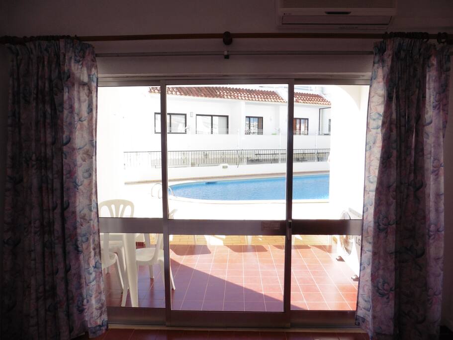 Swimming pool next to the bedroom