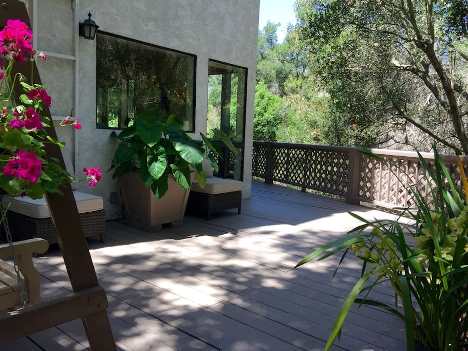 Patio outside the retreat