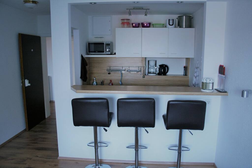 Kochnische mit Bar
