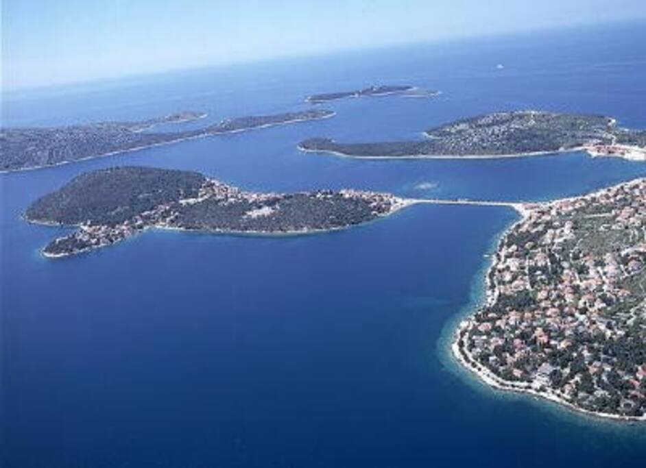 Aerial view of Rogoznica