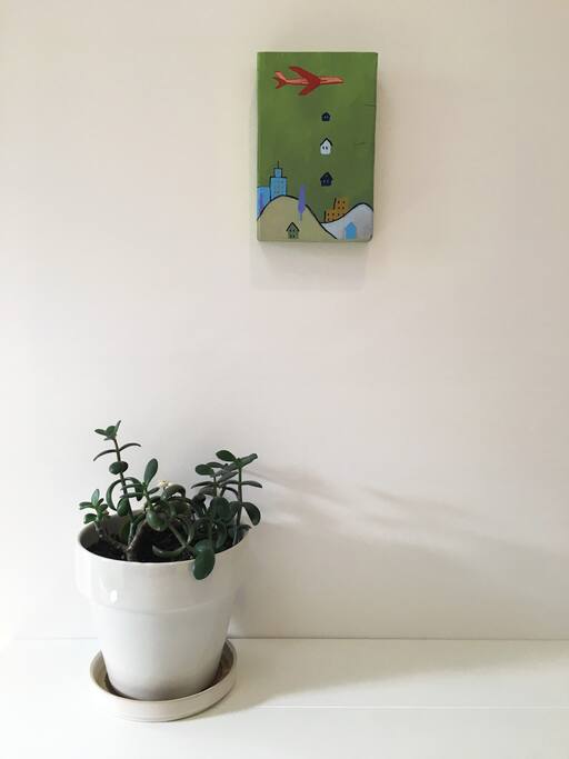 Walls slowly gathering regional art.