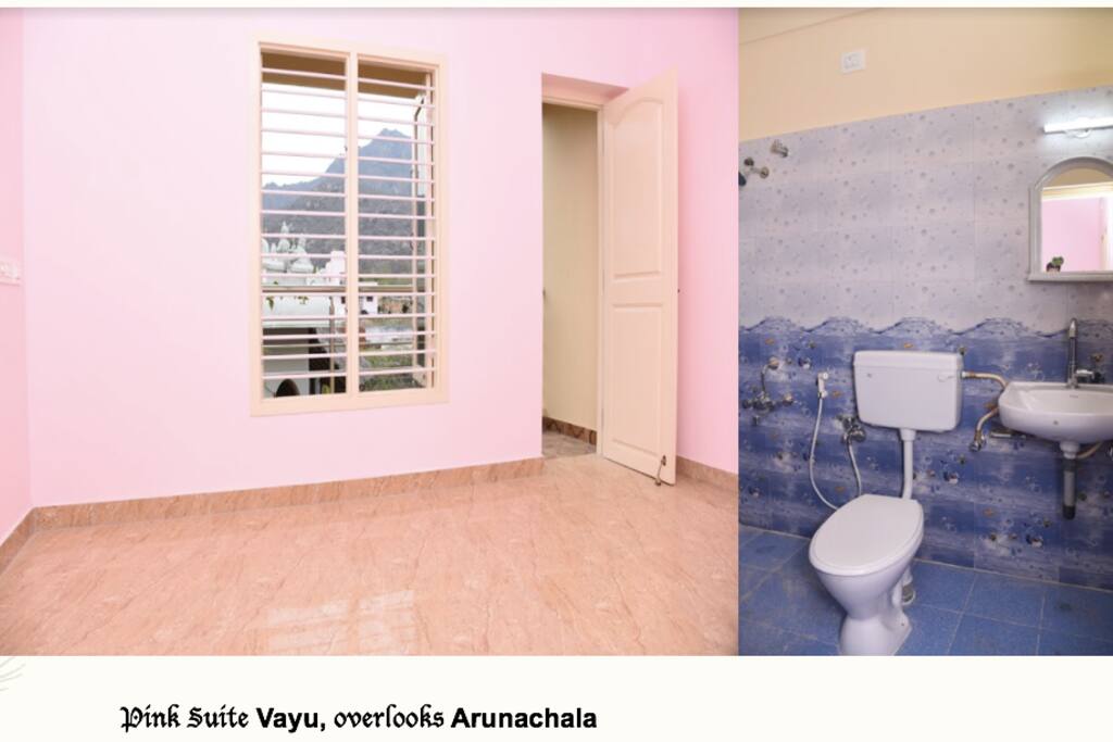 With attached toilet