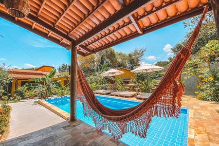 Vila Amarela Pipa casa aconchegante equipada