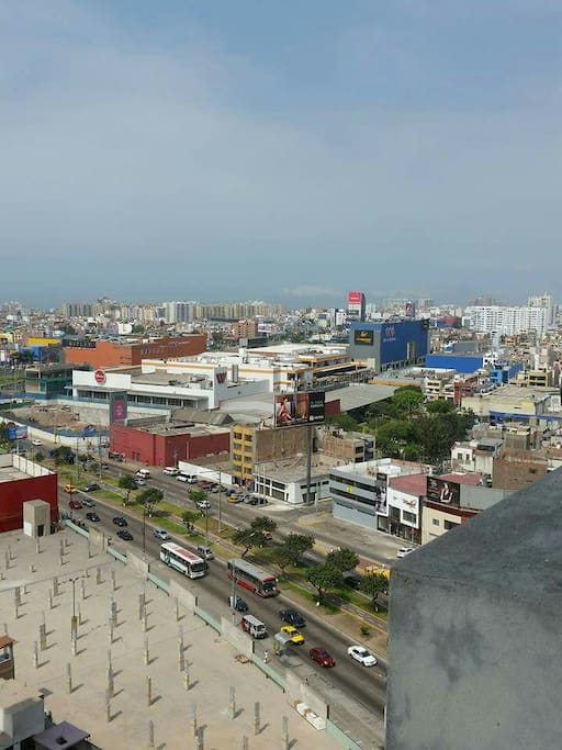 Vista desde el balcón hacia Plaza San Miguel