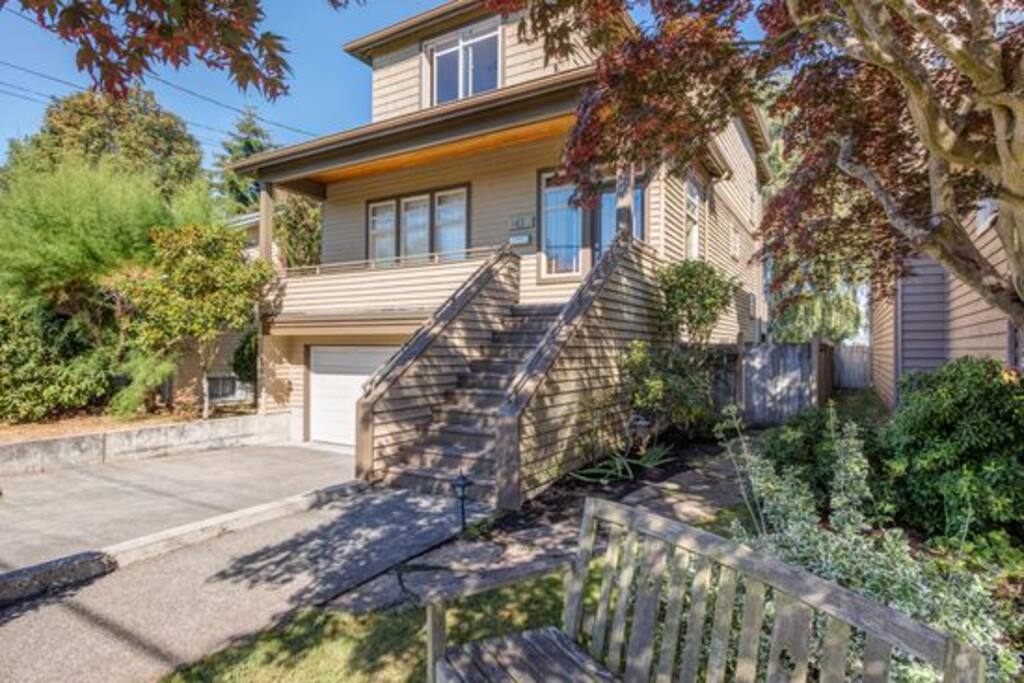 Front of house (guest entrance to right)