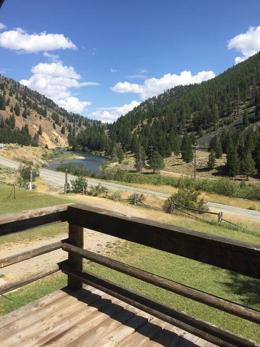 View of the Salmon River from Master private deck