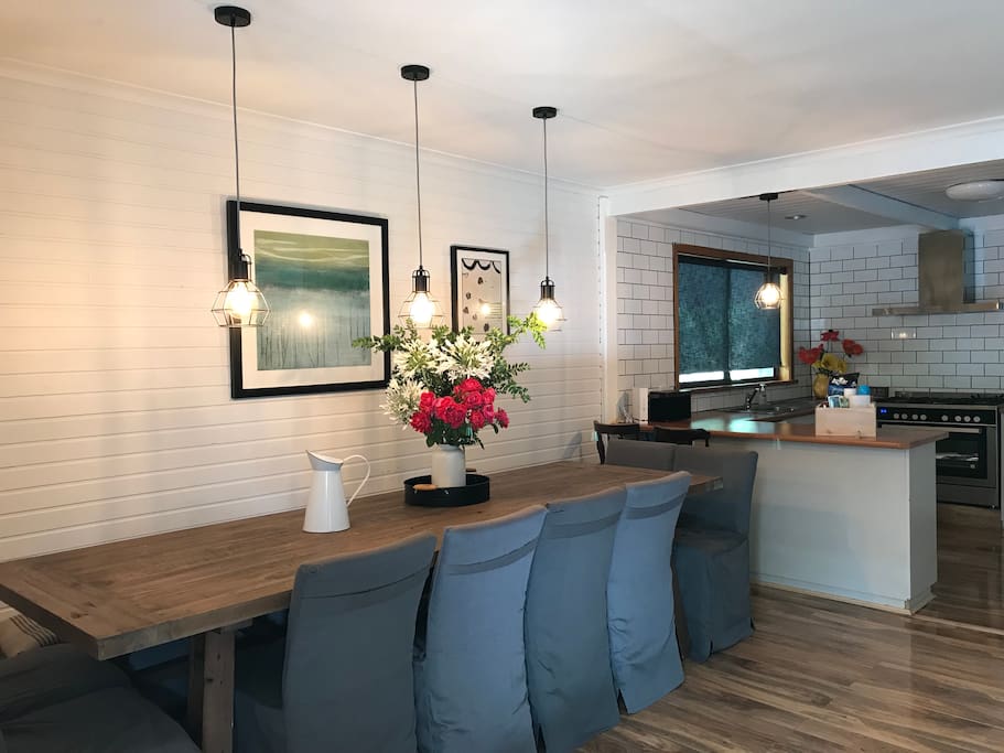 Dining table seats 12