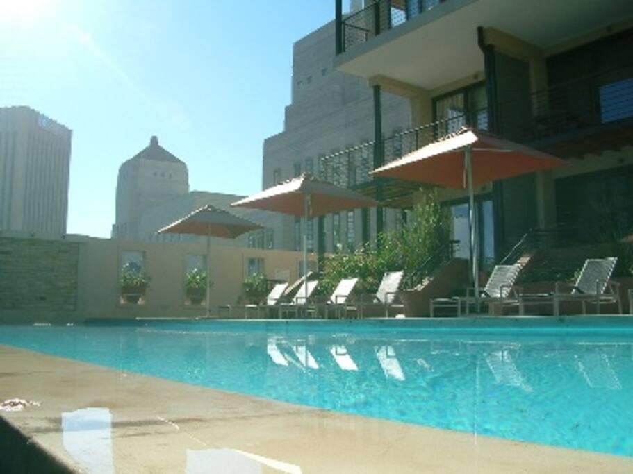 Poolside deck