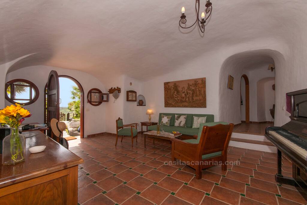 house entry and living room